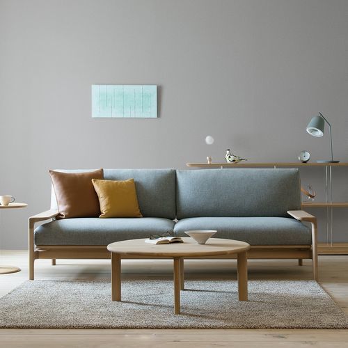 Canapé contemporain - YUKAR 200 - CondeHouse - en tissu / en cuir / avec accoudoirs