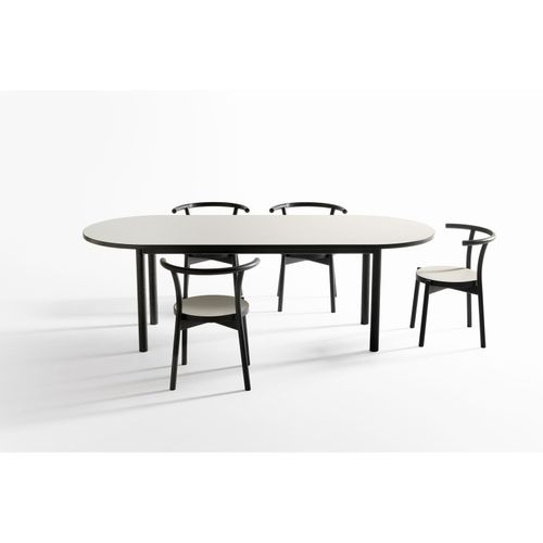 Table à manger contemporaine - KOTAN - CondeHouse - en frêne / en linoléum / avec piètement en bois