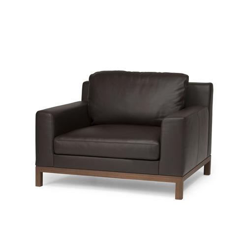 Fauteuil contemporain - QUODO Living (15) - CondeHouse - en tissu / en cuir / avec coussin amovible