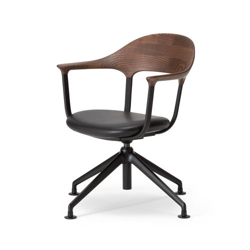 Chaise de bureau contemporaine - FOUR GL - CondeHouse - d'intérieur / en cuir / en tissu