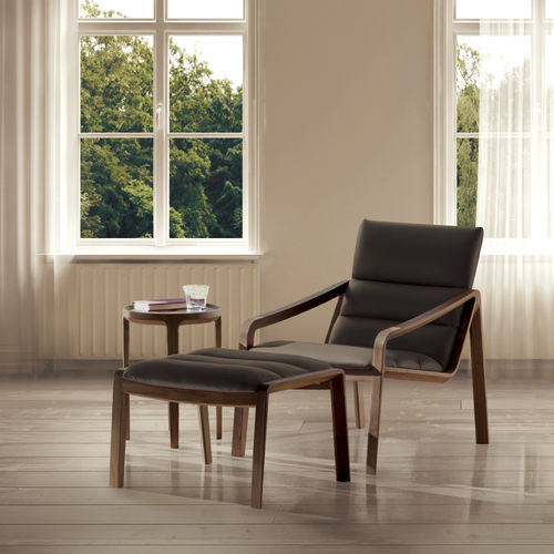 Repose-pied contemporain - CHALLENGE - CondeHouse - en tissu / en cuir