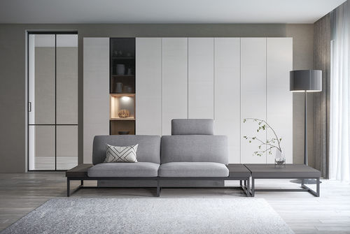 Canapé contemporain - SESTINA LUX Living (17) KD - CondeHouse - en tissu / en cuir / sans accoudoirs