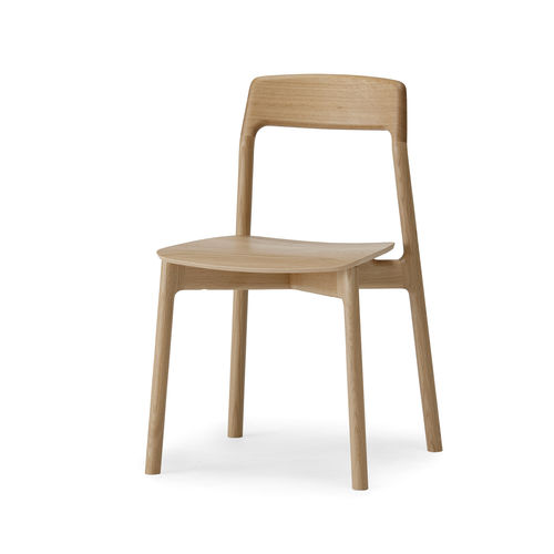Chaise de salle à manger contemporaine - KORENTO - CondeHouse - d'intérieur / en chêne / avec piètement en bois