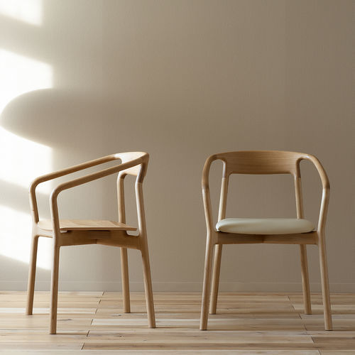 Chaise de salle à manger contemporaine - KORENTO - CondeHouse - d'intérieur / en chêne / avec piètement en bois