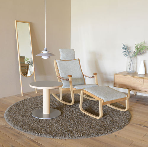 Table contemporaine - KOTAN  - CondeHouse - en frêne / en linoléum / avec piètement en métal