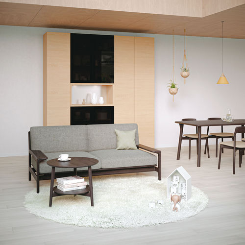 Table d'appoint contemporaine - KAMUY 58 - CondeHouse - en chêne / en noyer / en bois massif
