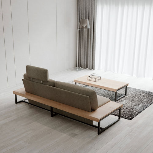 Table basse contemporaine - SESTINA LUX - CondeHouse - en bois massif / avec piètement en cerisier / horizontale