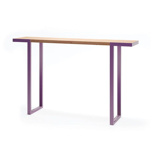 Table mange-debout contemporaine - Amager - Københagen Outstanding - en mélèze / avec piètement en acier à revêtement par poudre / rectangulaire