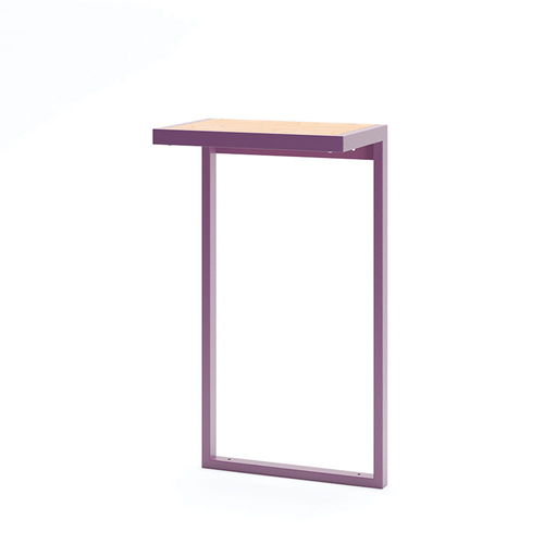 Table mange-debout contemporaine - Amager - Københagen Outstanding - en mélèze / avec piètement en acier à revêtement par poudre / rectangulaire