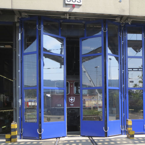 Porte industrielle pliante - STRONG - Schneider Torsysteme - en acier / automatique / de sécurité