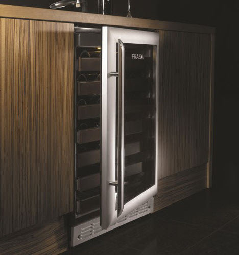 Cave à vin multi-température - FCECV1667 - BLUAWAY SA - sous plan / en aluminium / en cerisier