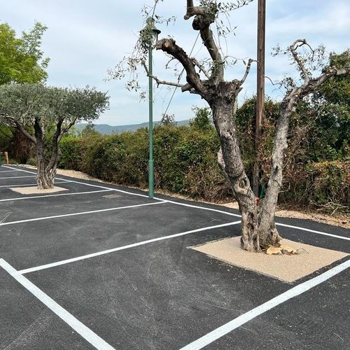 Revêtement de sol en liège - RÉSINEO® ARBRE - RESINEO - en grains de marbre / en résine / pour extérieur