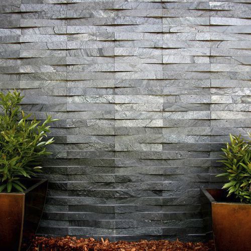 Parement en ardoise - SILVER SHINE LEDGE - INDIA STONE EXPORT - d'intérieur / d'extérieur / texturé