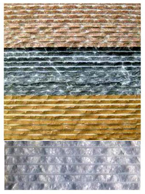 Plaquette de parement en marbre - CHISELED  - INDIA STONE EXPORT - d'intérieur / d'extérieur / texturée