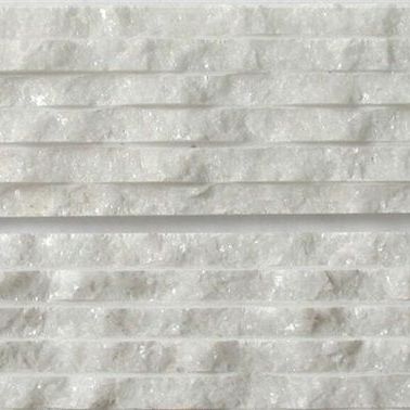 Plaquette de parement en marbre - WHITE CHISELED - INDIA STONE EXPORT - d'intérieur / d'extérieur / texturée