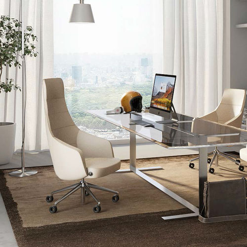 Chaise de bureau contemporaine - VISION - REXSITT - d'intérieur / en tissu / en cuir