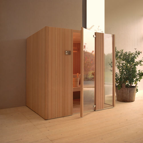 Sauna finlandais - AUKI - EFFE - résidentiel / en bois / en verre