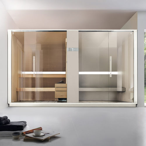 Sauna hammam - LOGICA SH - EFFE - résidentiel / en Hemlock / en verre