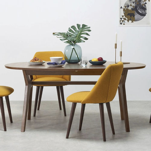 Table à manger contemporaine - Jenson - LITOOC - en placage de bois / en MDF / en chêne blanc