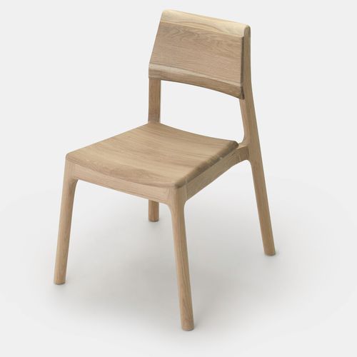 Chaise contemporaine - The Stackair - LITOOC - d'intérieur / en chêne / avec piètement en chêne