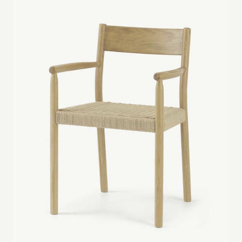 Chaise contemporaine - Rhye Woven - LITOOC - d'intérieur / en chêne blanc / avec piètement en chêne