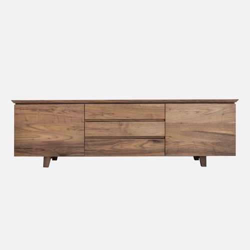 Buffet contemporain - Emil - LITOOC - en noyer américain / en chêne blanc / avec tiroirs