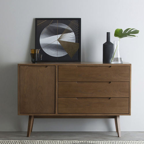 Buffet contemporain - Jenson - LITOOC - en placage de bois / en MDF / en chêne blanc