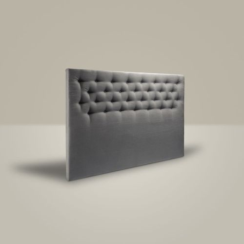 Tête de lit pour lit double - BUTTONED - Mattsons Beds - contemporaine / en tissu / grise