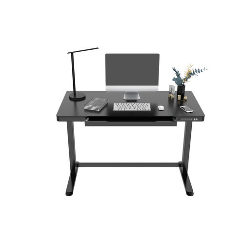 Bureau sur pied - ET118-N - Loctek Ergonomic Technology Corp. - contemporain / en métal / en verre trempé