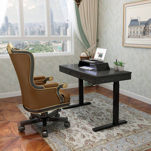 Bureau sur pied - EHD101 - Loctek Ergonomic Technology Corp. - classique / en bois / droit
