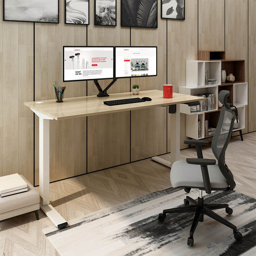 Bureau sur pied - ET114F-5528 - Loctek Ergonomic Technology Corp. - pour 2 personnes / contemporain / en bois