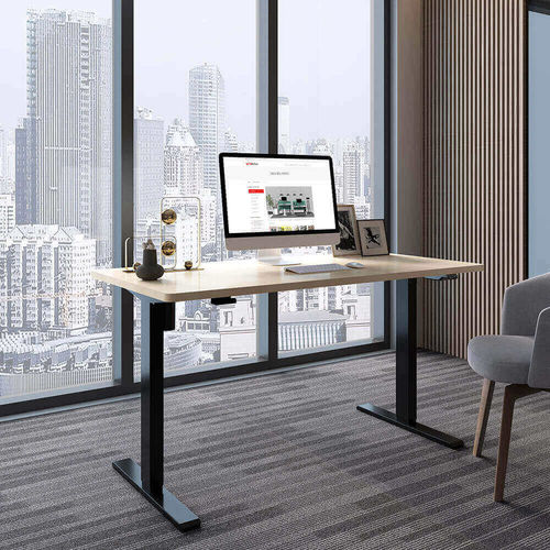 Bureau sur pied - ET114G - Loctek Ergonomic Technology Corp. - contemporain / en bois / droit
