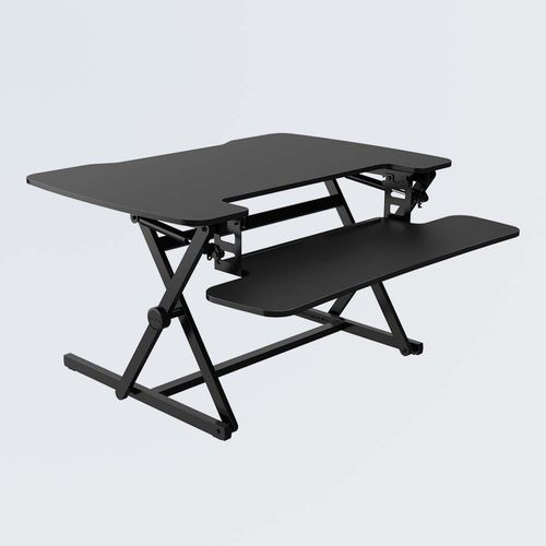 Bureau sur pied - MT112M - Loctek Ergonomic Technology Corp. - contemporain / droit / noir