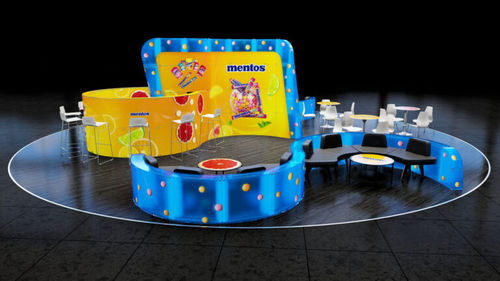 Stand pour exposition - LOUNGE ZONE - MODULAR GLASS SYSTEM NEO LTD