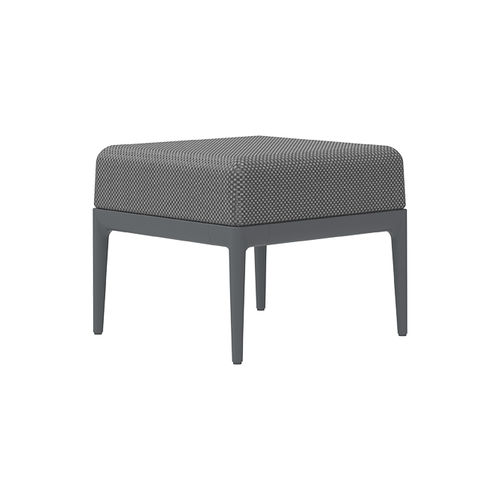 Pouf contemporain - Puff 50 Ribbons - MOWEE - en tissu / en aluminium / carré