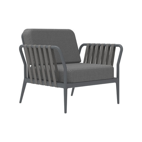 Fauteuil contemporain - Ribbons  - MOWEE - en tissu / en aluminium / avec coussin amovible