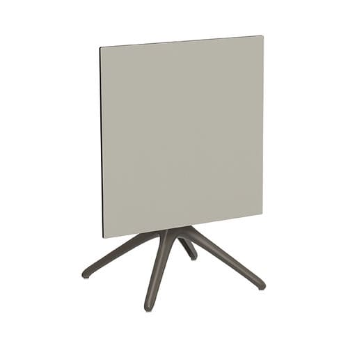 Table d'appoint contemporaine - Uni Folding 50 - MOWEE - en HPL / avec piètement en aluminium laqué / ronde
