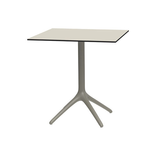 Table contemporaine - Uni Fixed 73 - MOWEE - en HPL / en Dekton® / avec piètement en aluminium laqué