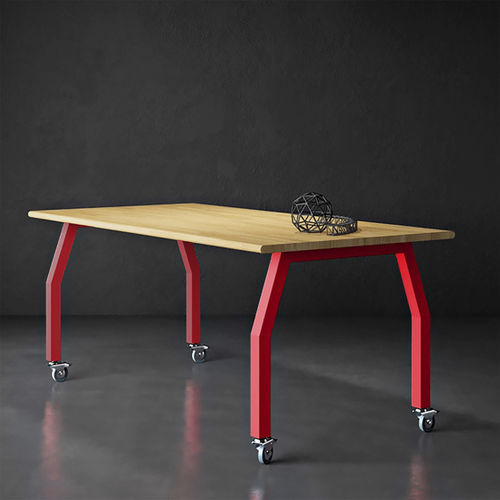 Table de travail contemporaine - AI426030HW - Allied - en bois massif / en bois de feuillus / avec piètement en acier