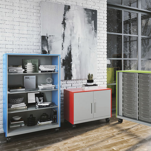 Meuble de stockage mobile - MMS30S - Allied - à roulettes / pour bureau / pour école