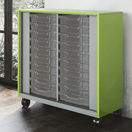 Meuble de stockage mobile - MMS60T - Allied - à roulettes / avec tiroirs / pour bureau