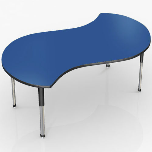 Table de travail contemporaine - ACTIVITY - Allied - en stratifié haute pression / avec piètement en métal / rectangulaire