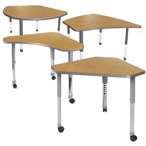 Table d'enseignement contemporaine - STUDENT  - Allied - en stratifié haute pression / avec piètement en acier / rectangulaire