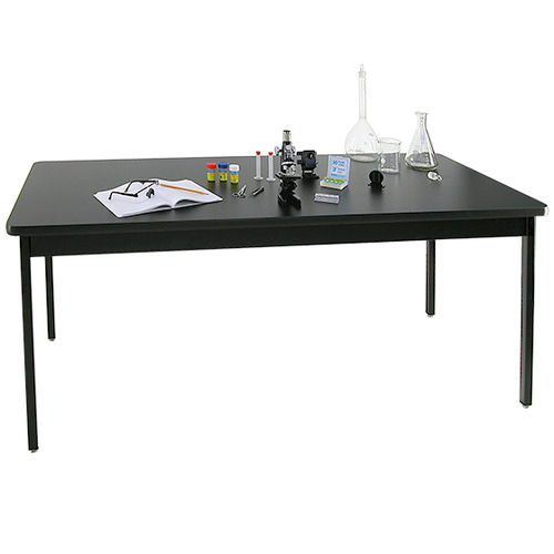 Table de travail contemporaine - 802448BK	 - Allied - en HPL / en résine / avec piètement en acier