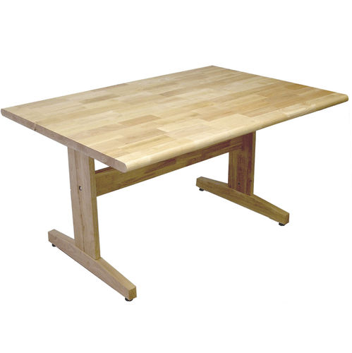 Table contemporaine - ART - Allied - bois / en HPL / avec piètement en bois de feuillus