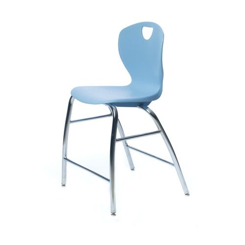 Tabouret de bar contemporain - SC5120 - SCHOLAR CRAFT - en polypropylène / avec piètement en métal / 4 pieds