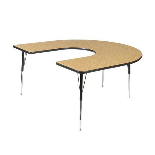 Table d'enseignement contemporaine - FS9400  - SCHOLAR CRAFT - en HPL / avec piètement en métal / en demi-cercle