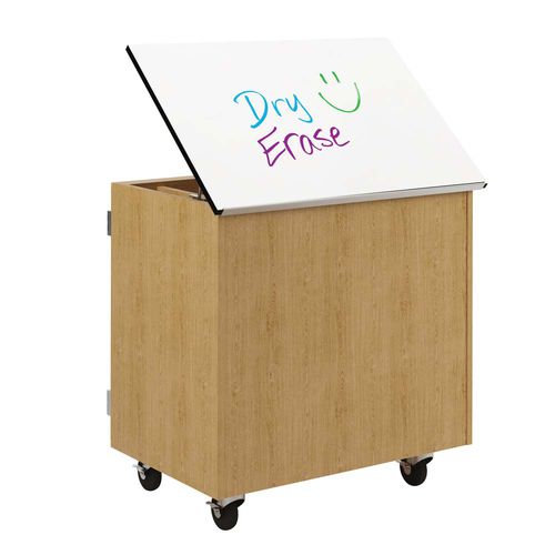 Boîte de rangement en chêne - WRITE-N-ROLL STORAGE - DIVERSIFIED WOODCRAFTS - avec couvercle