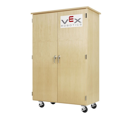 Meuble de stockage mobile - VXM-4424M - DIVERSIFIED WOODCRAFTS - à roulettes / pour école