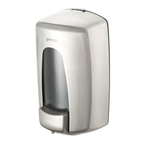 Distributeur de savon professionnel - 911217-05 - Geesa - mural / en inox brossé / manuel